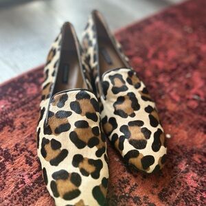 Margaux Handmade Italian Leopard Print Flats